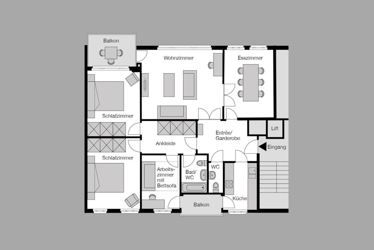 شافهاوزن City Stay Furnished Apartments - Fasenstaubstrasse المظهر الخارجي الصورة