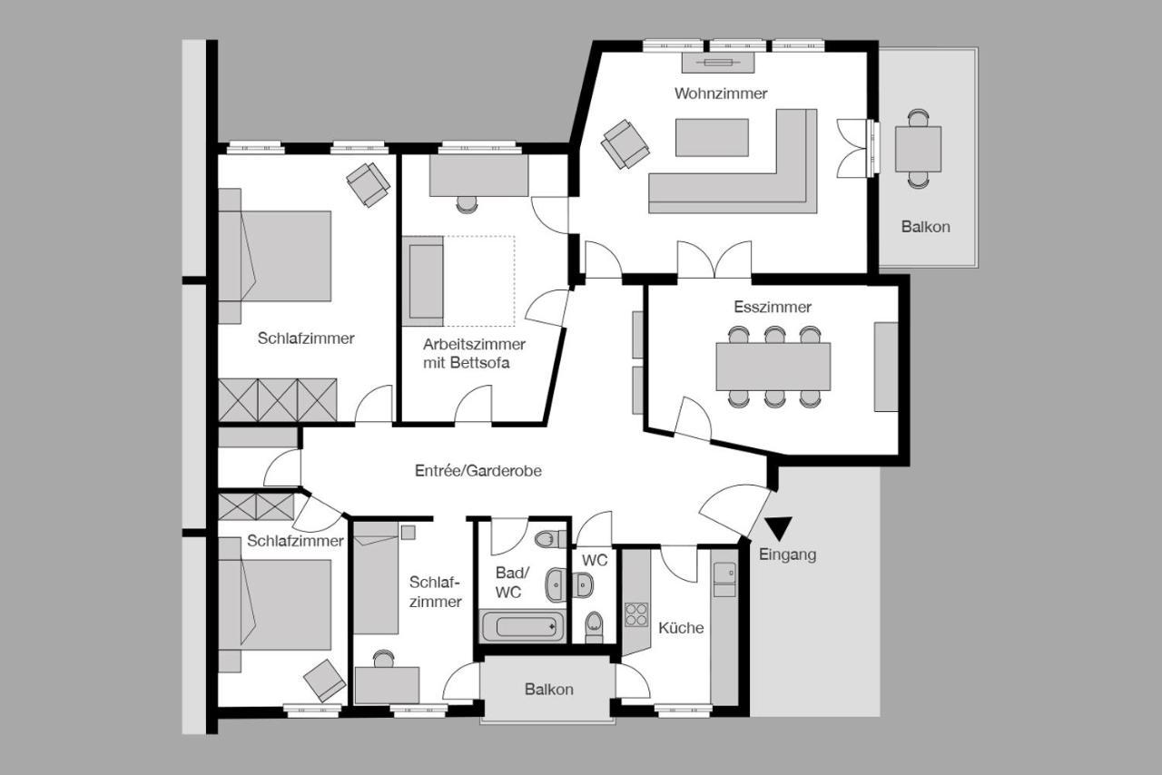 شافهاوزن City Stay Furnished Apartments - Fasenstaubstrasse المظهر الخارجي الصورة